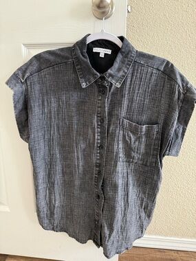 Baltic Born Washed Black Button-Up Shirt